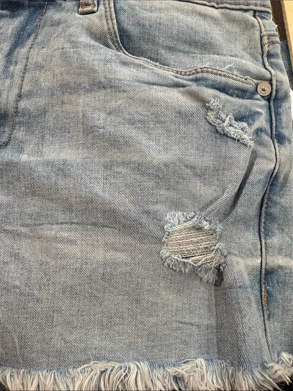 BlankNYC The Astor Cutoff Shorts NWT Size 27 Organic Cotton Distressed Denim